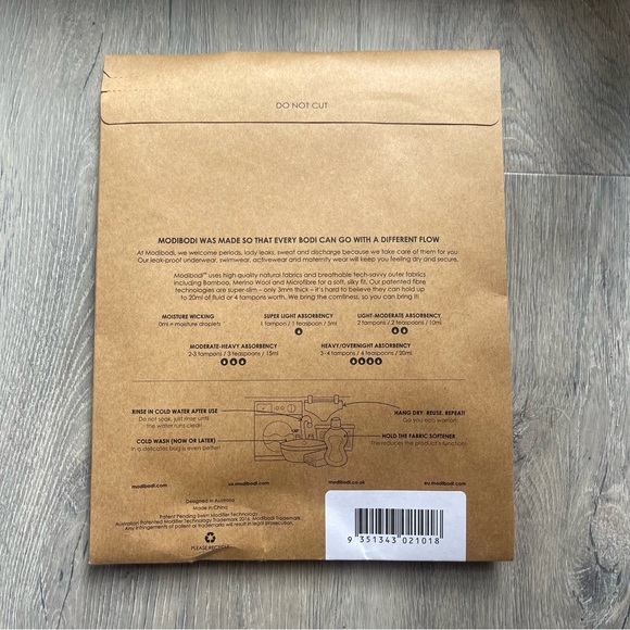 Modibodi Seamfree Bikini in Black (Moderare-Heavy) - Picture 4 of 4